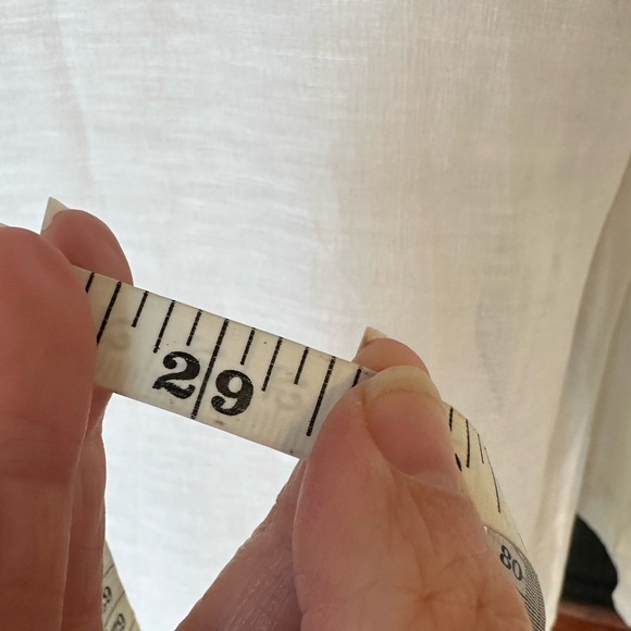 Chico’s | Semi-Sheer Silk & Linen Button Down Shirt, 3/4 Sleeves, Size M - Picture 7 of 7